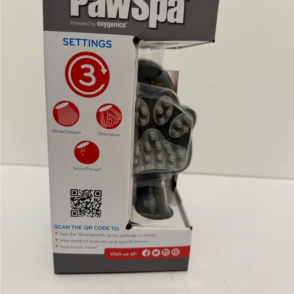 Paw Spa by Oxygenics Indoor / Outdoor Pet Washing Kit Massaging Pet Grooming NIB